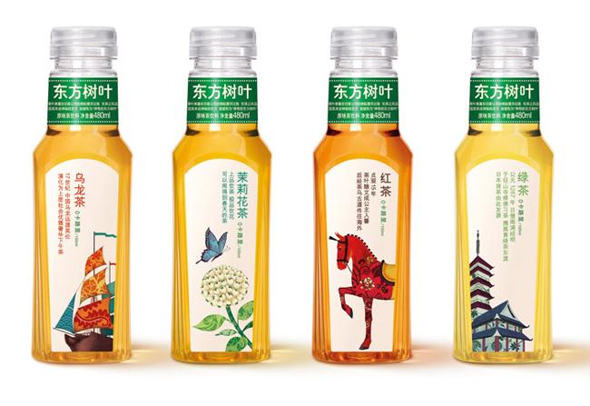 东方树叶是农夫山泉公司最新出品的一款茶饮料,用农夫山泉泡制,主打0